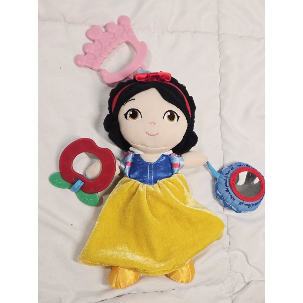 Disney Baby Snow White On-the-Go Activity Toy Plush Princess 13" Rattle Lights
